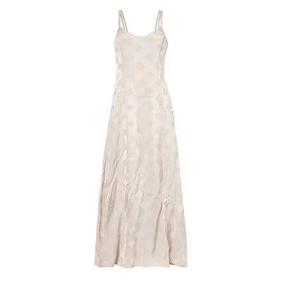 Rochie casual polka dot lung